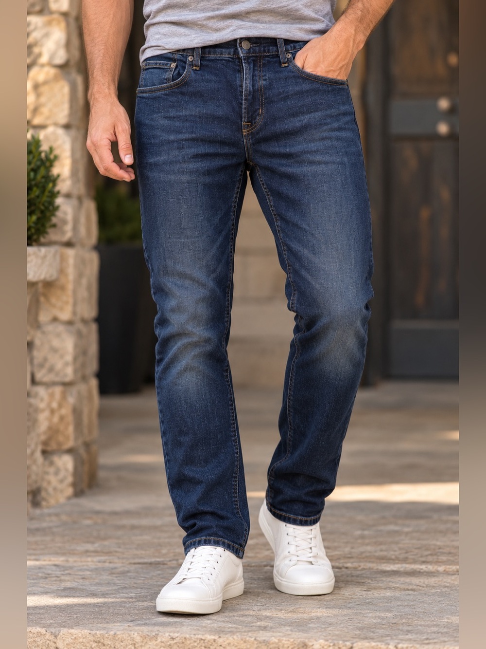 Old Navy Men’s Slim Jeans 38x32 Dark Wash Stretch Denim Slim Fit 2015